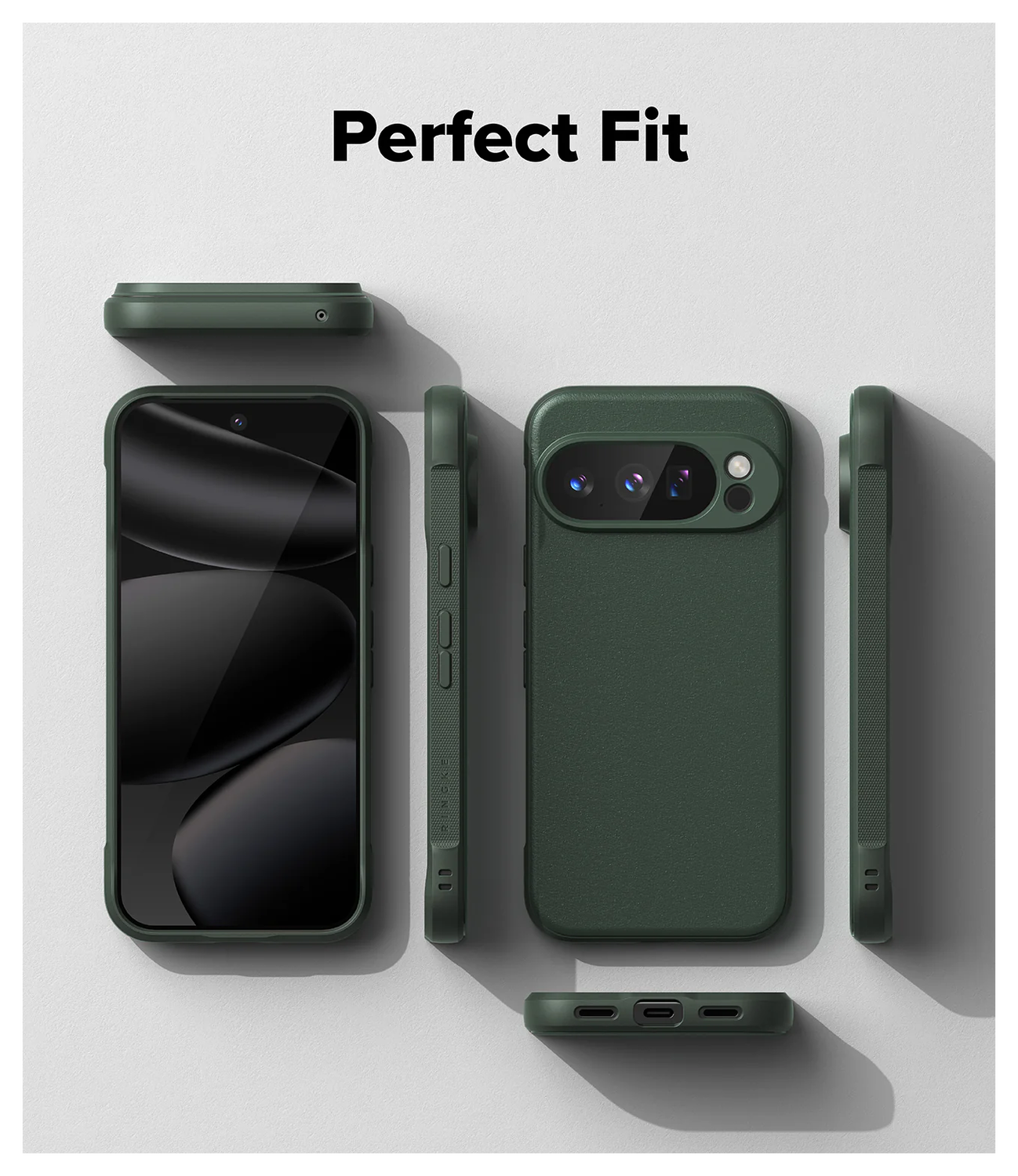 Ringke Onyx Google Pixel 10 Pro Hoesje Flexibel TPU Back Cover Groen afbeelding 2