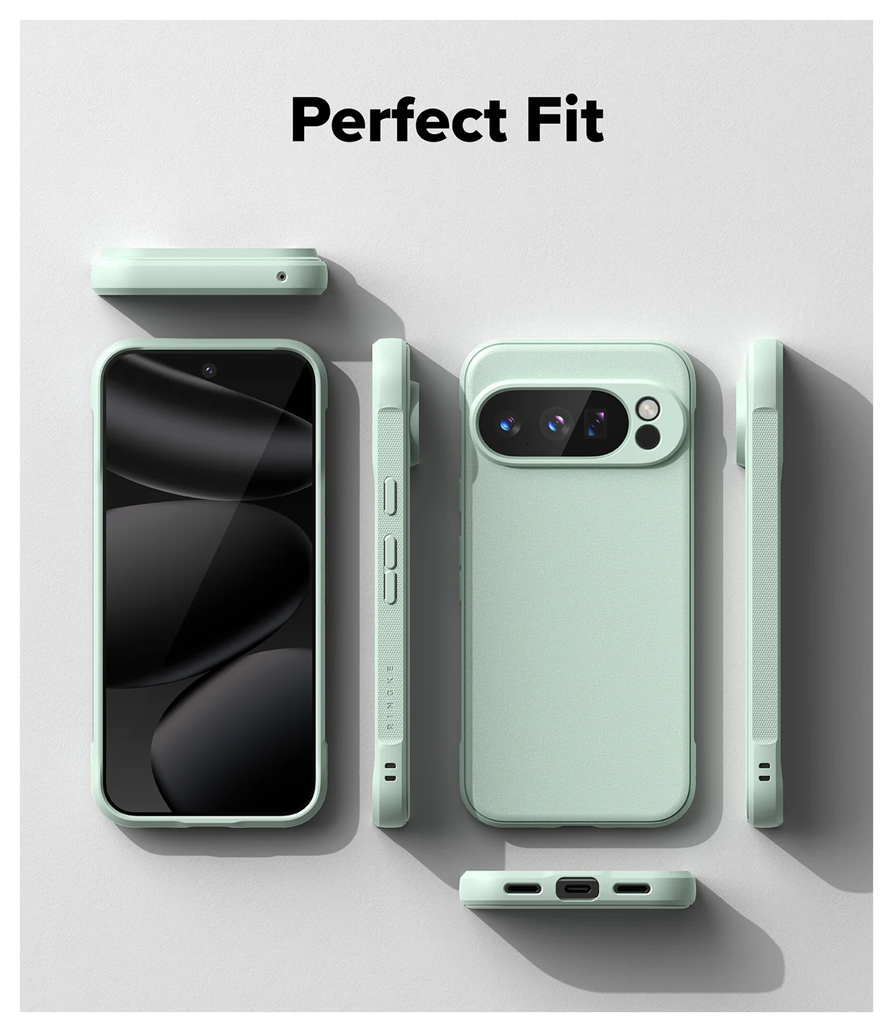 Ringke Onyx Google Pixel 10 Pro Hoesje Flexibel TPU Back Cover Mint afbeelding 2