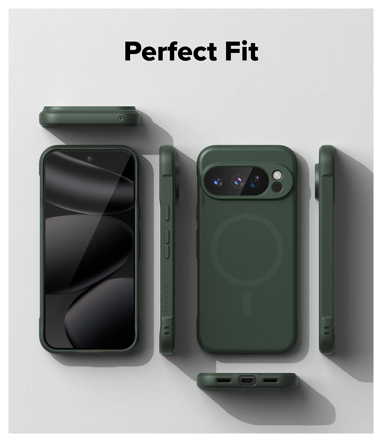 Ringke Onyx Magnetic Google Pixel 10 Pro Hoesje MagSafe Groen afbeelding 2