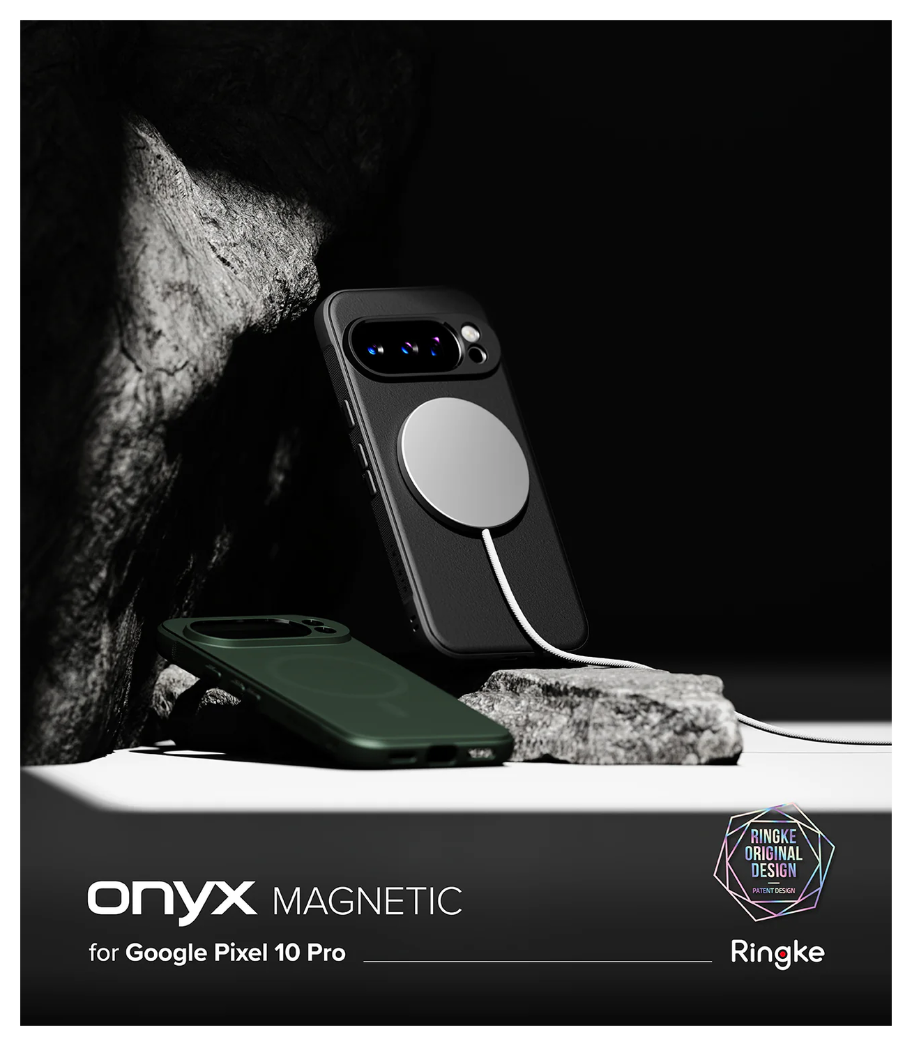 Ringke Onyx Magnetic Google Pixel 10 Pro Hoesje MagSafe Groen afbeelding 7