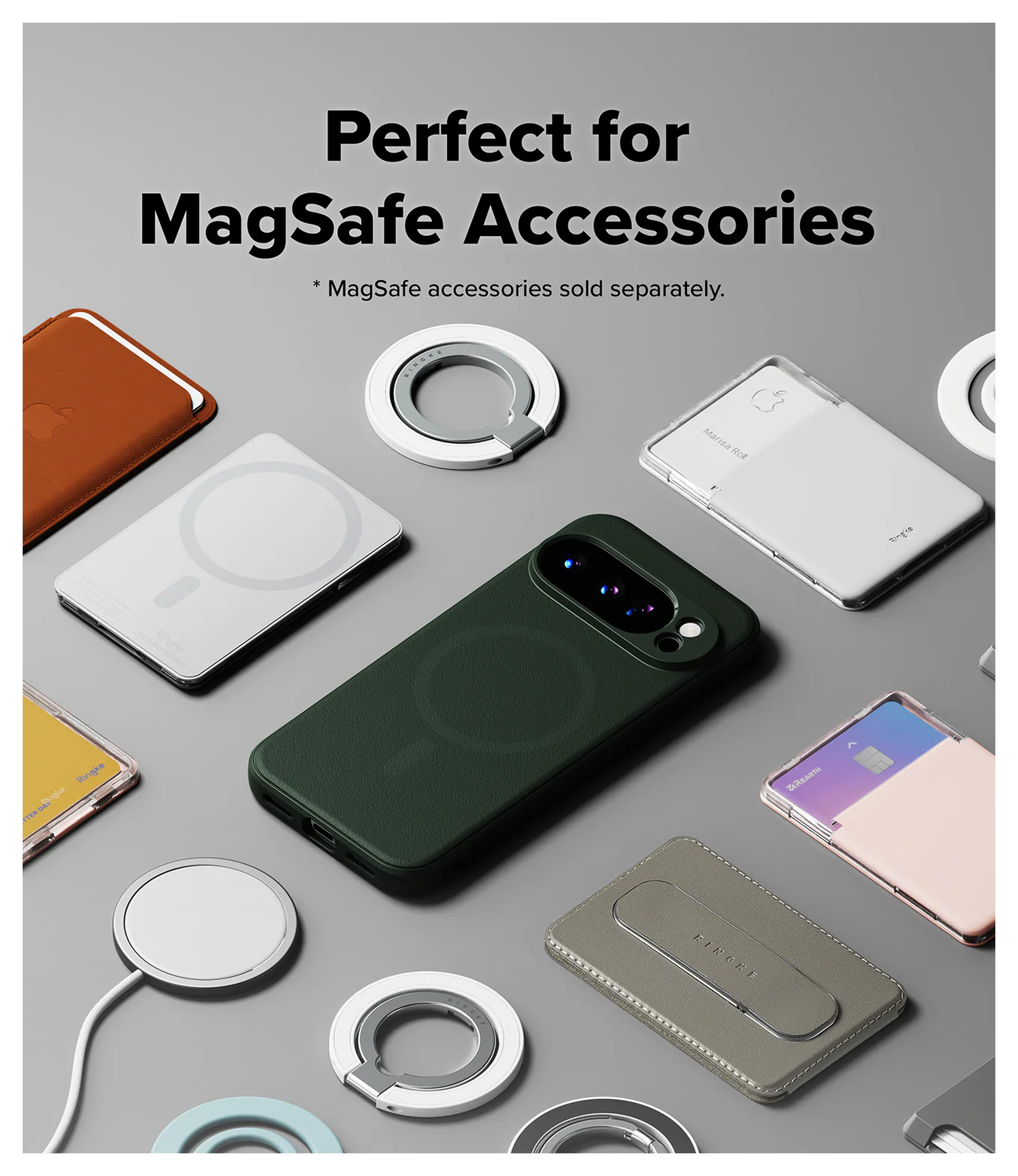 Ringke Onyx Magnetic Google Pixel 10 Pro Hoesje MagSafe Groen afbeelding 8