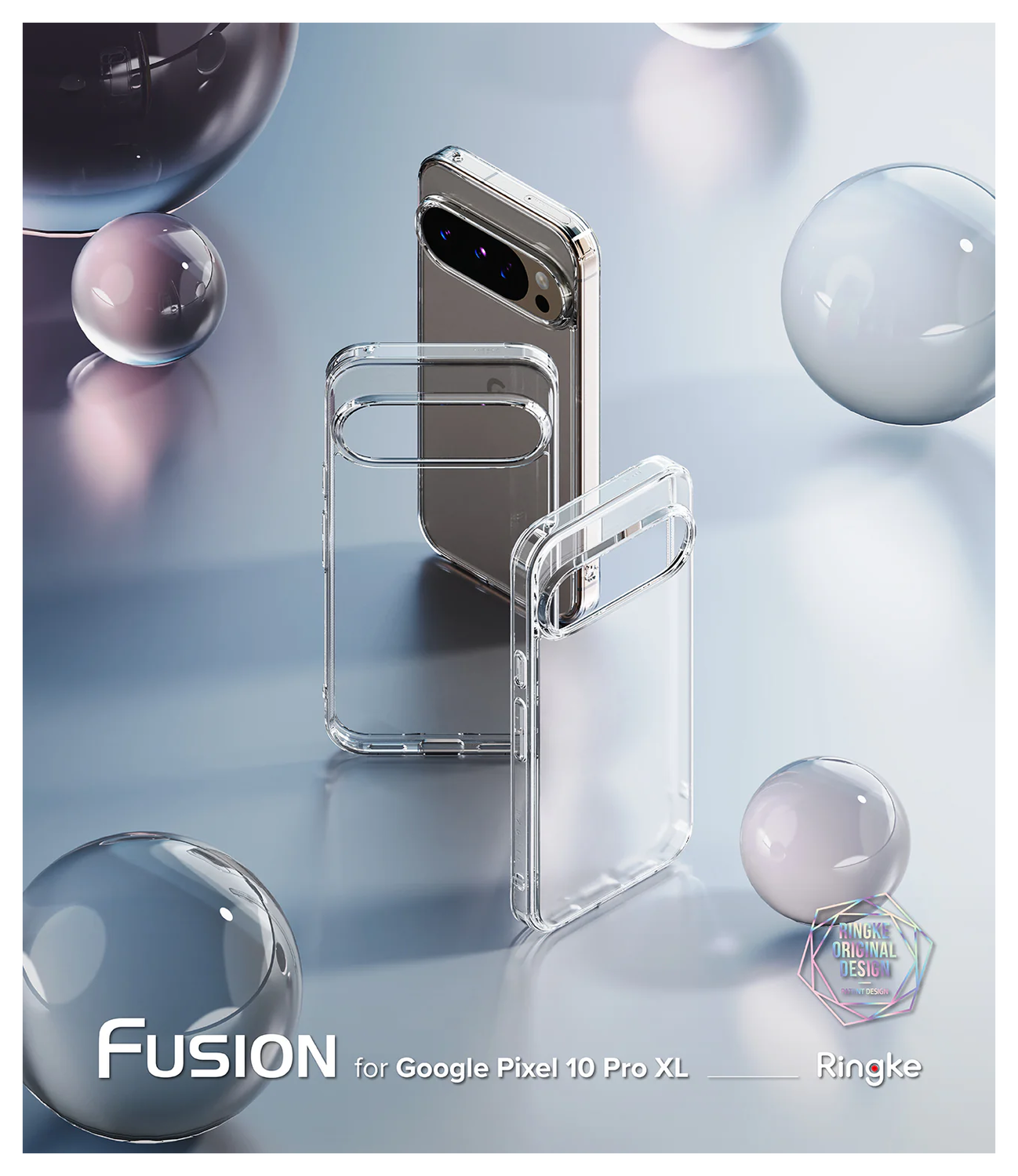 Ringke Fusion Google Pixel 10 Pro XL Hoesje Back Cover Matte Transparant afbeelding 5