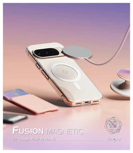 Ringke Fusion Magnetic Google Pixel 10 Pro XL Hoesje MagSafe Transparant afbeelding 5