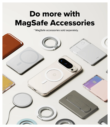 Ringke Fusion Magnetic Google Pixel 10 Pro XL Hoesje MagSafe Transparant afbeelding 8
