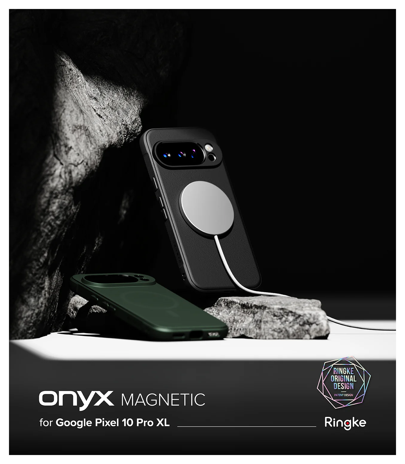 Ringke Onyx Magnetic Google Pixel 10 Pro XL Hoesje MagSafe Groen afbeelding 7