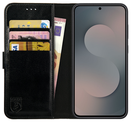 Rosso Element Samsung Galaxy S25 FE Hoesje Book Case Wallet Zwart
