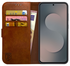 Rosso Element Samsung Galaxy S25 FE Hoesje Book Case Wallet Bruin afbeelding 1