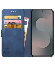 Rosso Element Samsung Galaxy S25 FE Hoesje Book Case Wallet Blauw afbeelding