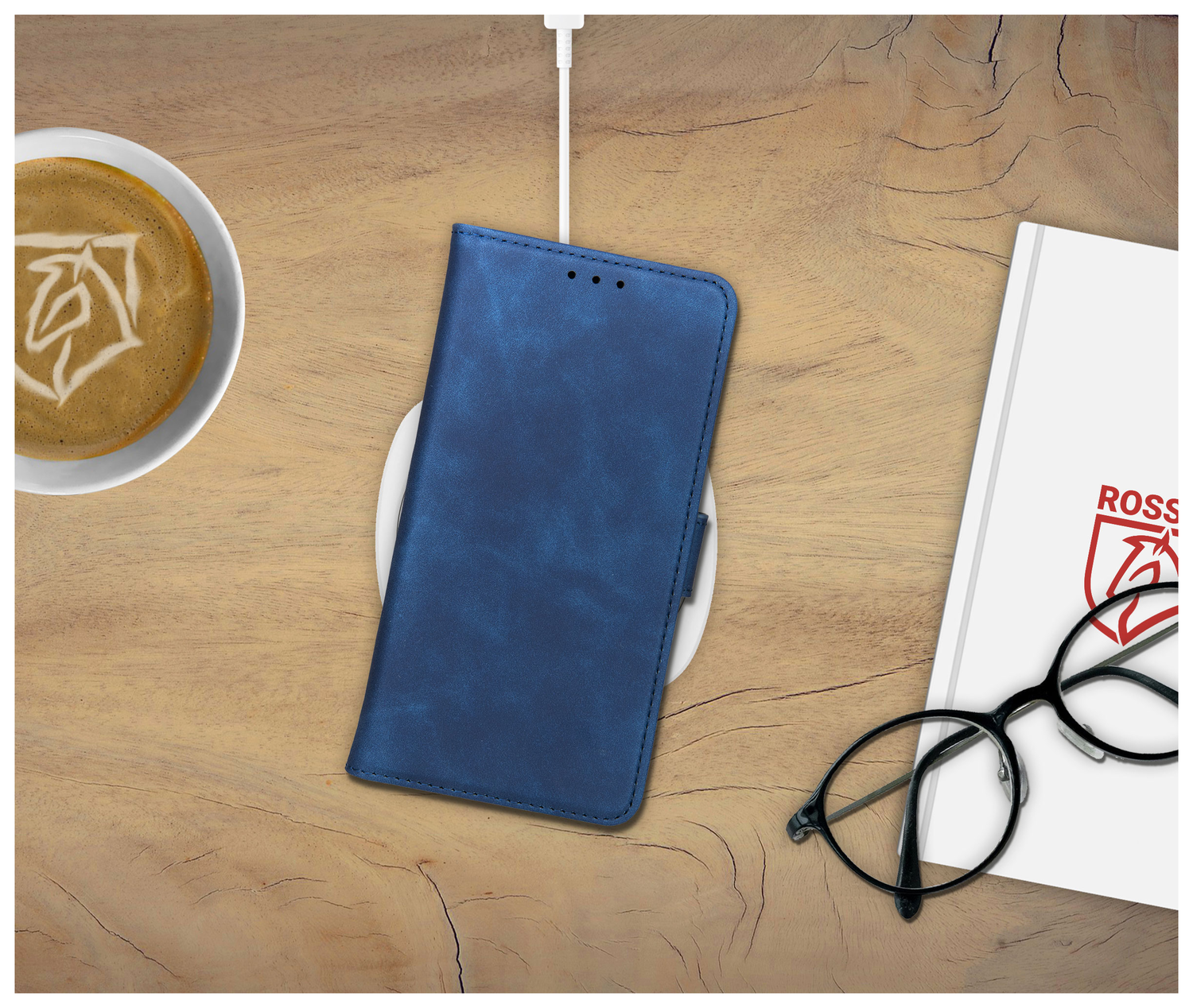 Rosso Element Samsung Galaxy S25 FE Hoesje Book Case Wallet Blauw afbeelding 6