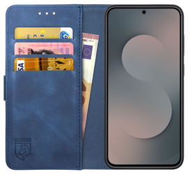 Rosso Element Samsung Galaxy S25 FE Hoesje Book Case Wallet Blauw