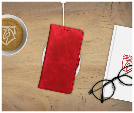 Rosso Element Samsung Galaxy S25 FE Hoesje Book Case Wallet Rood afbeelding 4