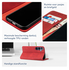 Rosso Element Samsung Galaxy S25 FE Hoesje Book Case Wallet Rood afbeelding 3