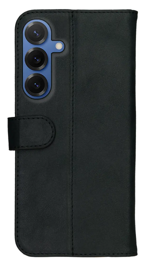Rosso Deluxe Samsung Galaxy S25 FE Hoesje Echt Leer Book Case Zwart afbeelding 10