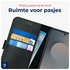 Rosso Deluxe Samsung Galaxy S25 FE Hoesje Echt Leer Book Case Zwart afbeelding 8
