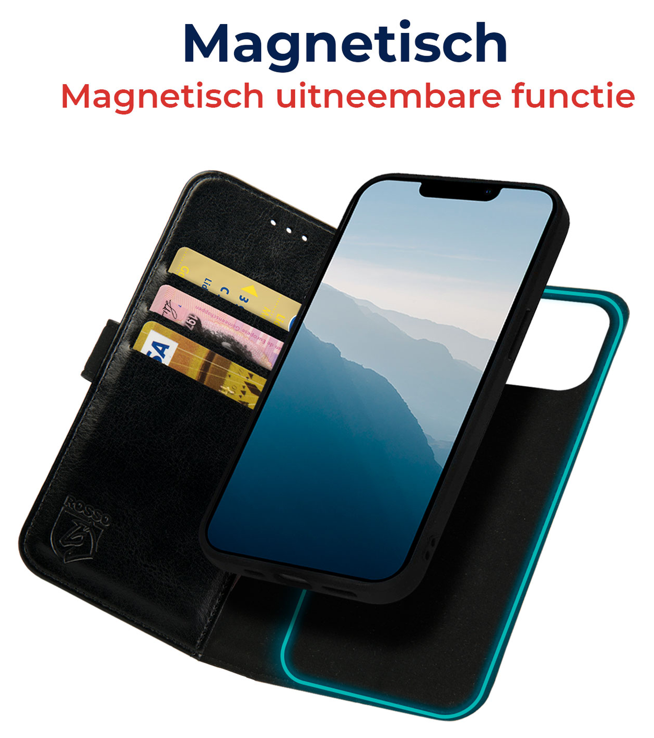 Rosso Element Uitneembaar 2-in-1 Samsung Galaxy S25 FE Hoesje Zwart afbeelding 4