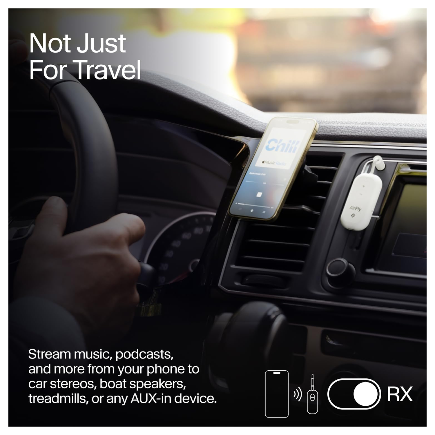 Twelve South AirFly Pro 2 Wireless Bluetooth Transmitter/Receiver 3.5mm Jack Wit afbeelding 3