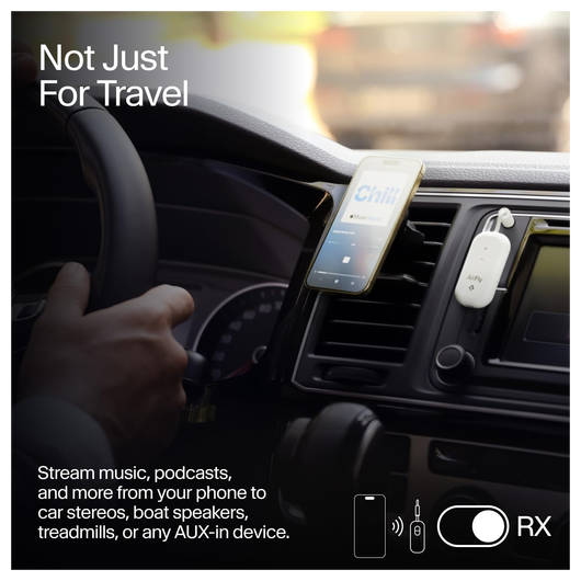Twelve South AirFly Pro 2 Wireless Bluetooth Transmitter/Receiver 3.5mm Jack Wit afbeelding 3