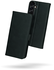 Rosso Deluxe Samsung Galaxy A17 Hoesje Echt Leer Book Case Zwart afbeelding 2