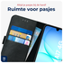 Rosso Deluxe Samsung Galaxy A17 Hoesje Echt Leer Book Case Zwart afbeelding 7
