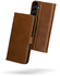 Rosso Deluxe Samsung Galaxy A17 Hoesje Echt Leer Book Case Bruin afbeelding 2