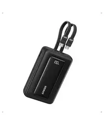 Anker Zolo (30W) 20.000 mAh Powerbank met 2 Ingebouwde MFi USB-C Kabels Zwart afbeelding