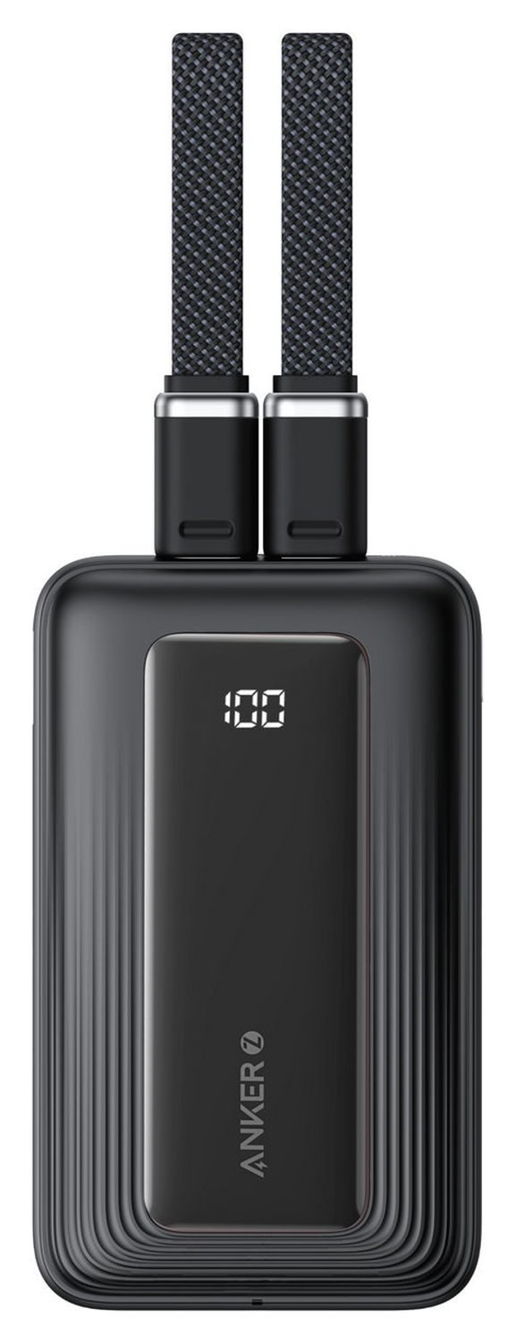 Anker Zolo (30W) 20.000 mAh Powerbank met 2 Ingebouwde MFi USB-C Kabels Zwart afbeelding 5