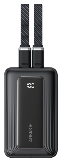 Anker Zolo (30W) 20.000 mAh Powerbank met 2 Ingebouwde MFi USB-C Kabels Zwart afbeelding 5