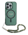 Guess Apple iPhone 16 Pro Max Hoesje MagSafe met Kralen Koord Glitter Groen afbeelding 2