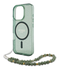 Guess Apple iPhone 16 Pro Max Hoesje MagSafe met Kralen Koord Glitter Groen afbeelding 5