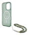 Guess Apple iPhone 16 Pro Max Hoesje MagSafe met Kralen Koord Glitter Groen afbeelding 6