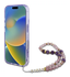 Guess Apple iPhone 16 Hoesje MagSafe Back Cover met Kralen Koord Bloemen Paars afbeelding 4