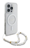 Guess Apple iPhone 16 Pro Hoesje MagSafe met Kralen Koord Glitter Transparant afbeelding 3