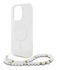 Guess Apple iPhone 16 Pro Hoesje MagSafe met Kralen Koord Glitter Transparant afbeelding 5