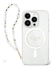Guess Apple iPhone 16 Pro Hoesje MagSafe met Kralen Koord Glitter Transparant afbeelding 8
