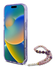 Guess Apple iPhone 16 Pro Hoesje MagSafe met Kralen Koord Bloemen Paars afbeelding 4