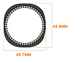 Samsung Galaxy Watch 8 44MM Hoesje - Hard Plastic - Diamant Zwart afbeelding 4