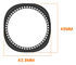 Samsung Galaxy Watch 8 40MM Hoesje - Hard Plastic - Diamant Zwart afbeelding 4