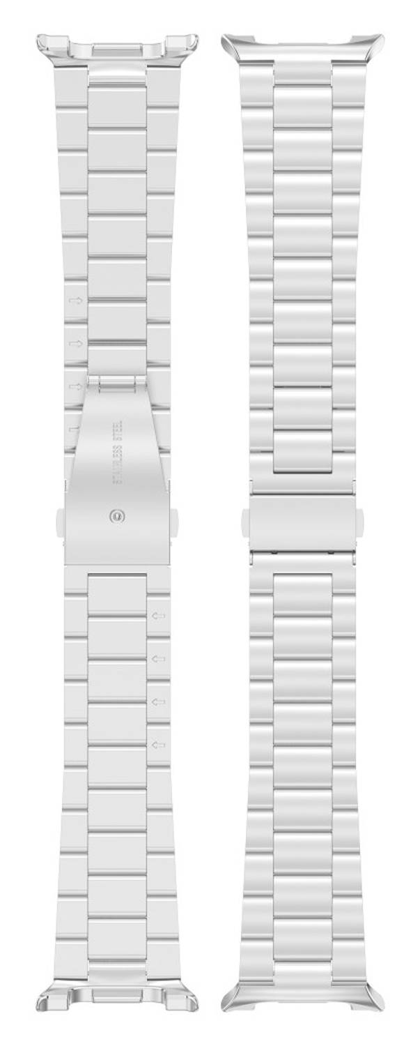Universeel Smartwatch 20MM Bandje - Hoogwaardig Staal - met Schakels - Zilver afbeelding 7