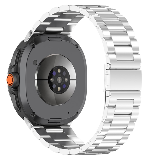 Universeel Smartwatch 20MM Bandje - Hoogwaardig Staal - met Schakels - Zilver afbeelding 1