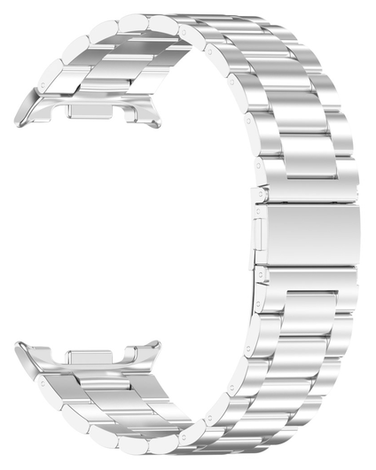 Universeel Smartwatch 20MM Bandje - Hoogwaardig Staal - met Schakels - Zilver afbeelding 5