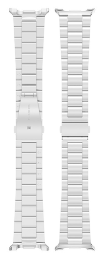 Universeel Smartwatch 20MM Bandje - Hoogwaardig Staal - met Schakels - Zilver afbeelding 7