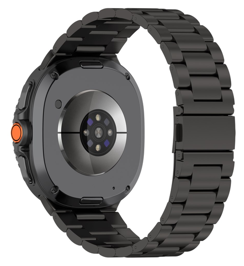 Universeel Smartwatch 20MM Bandje - Hoogwaardig Staal - met Schakels - Zwart afbeelding 1