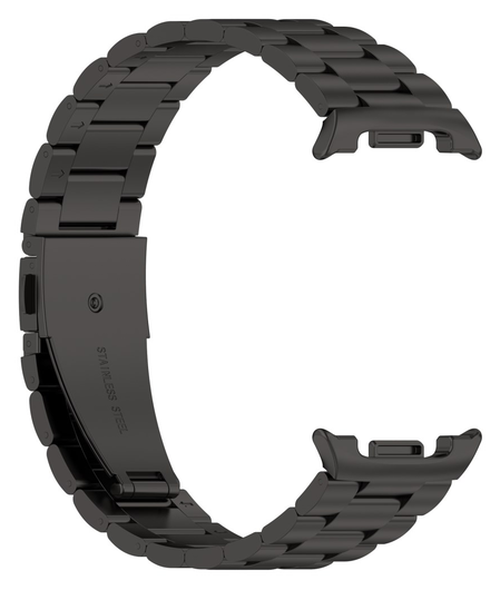 Universeel Smartwatch 20MM Bandje - Hoogwaardig Staal - met Schakels - Zwart afbeelding 3