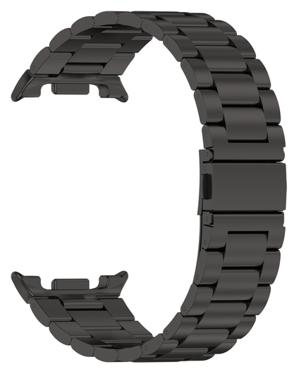 Universeel Smartwatch 20MM Bandje - Hoogwaardig Staal - met Schakels - Zwart afbeelding 4