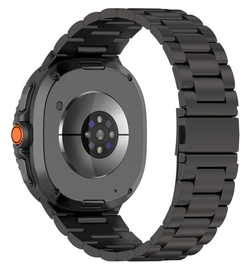 Universeel Smartwatch 20MM Bandje - Hoogwaardig Staal - met Schakels - Zwart