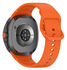 Samsung Galaxy Watch 8 Bandje - Siliconen Gesp Sluiting - S - Oranje