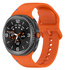 Samsung Galaxy Watch 8 Bandje - Siliconen Gesp Sluiting - S - Oranje afbeelding 4