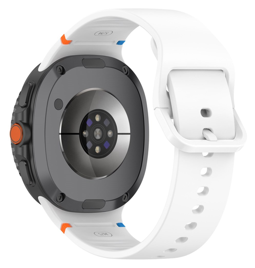 Samsung Galaxy Watch 8 Bandje - Siliconen Gesp Sluiting - S - Wit afbeelding 1
