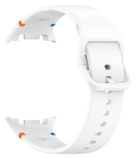 Samsung Galaxy Watch 8 Bandje - Siliconen Gesp Sluiting - S - Wit afbeelding 2
