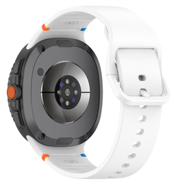 Samsung Galaxy Watch 8 Bandje - Siliconen Gesp Sluiting - S - Wit